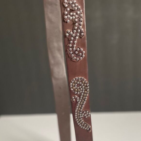 XX Secolo studded leather belt main image 4